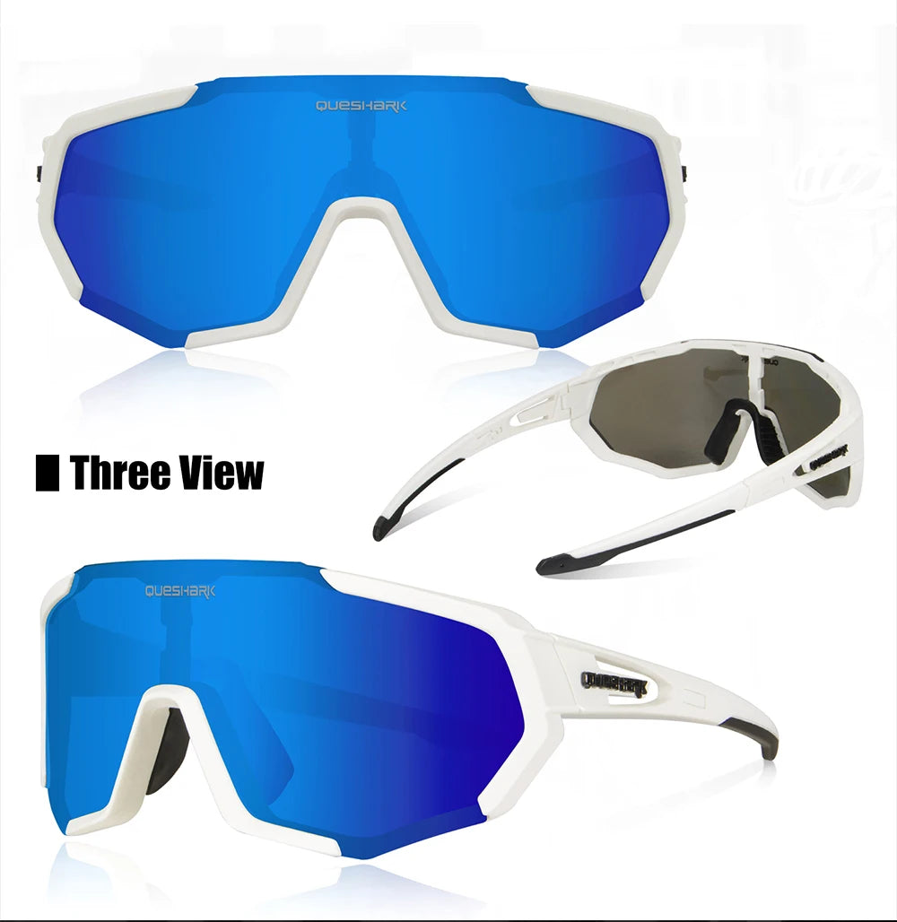 Queshark cylcling glasses Sports sunglasses for men and women - Promo Pro Store