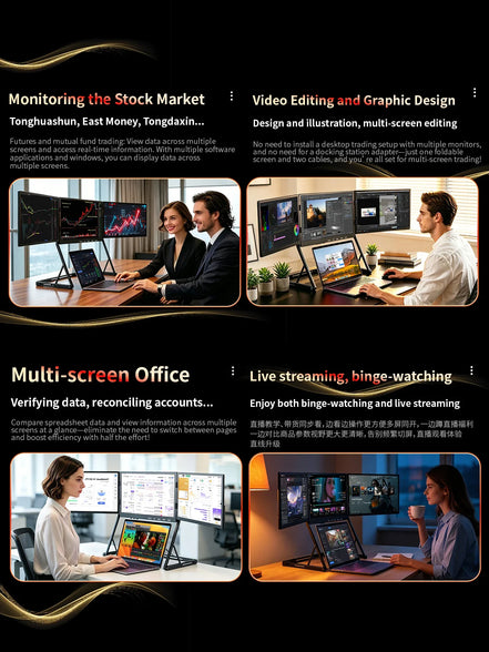 Triple Screen Laptop Extender