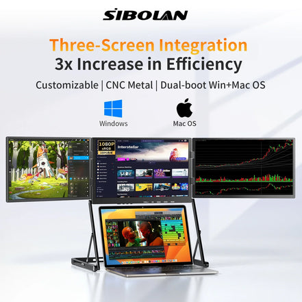 Triple Screen Laptop Extender