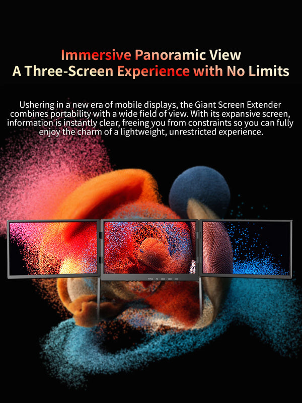 Triple Screen Laptop Extender