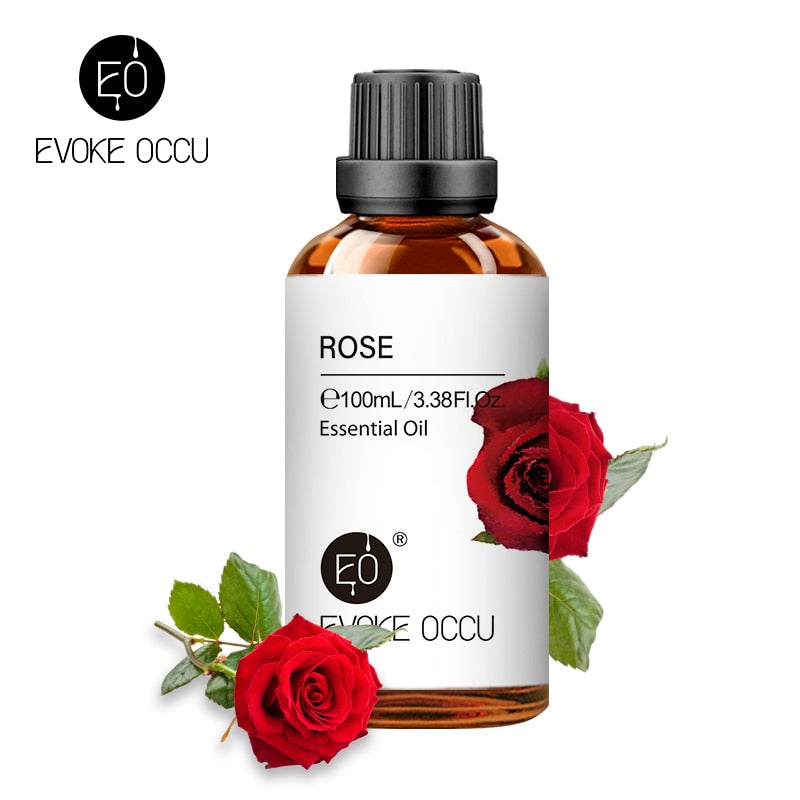 100ML Essential Oils for Diffuser Humidifier Aroma Oil Vanilla Eucalyptus Jasmine Rose Lavender Rosemary Peppermint Tea Tree - Promo Pro Store